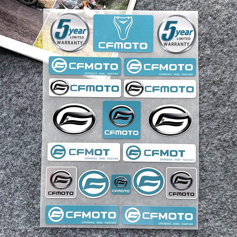 Suitable for CFMoto motorcycle modification, including logo, windshield, fuel tank, waterproof decals, reflective decorative stickers SR/NK.